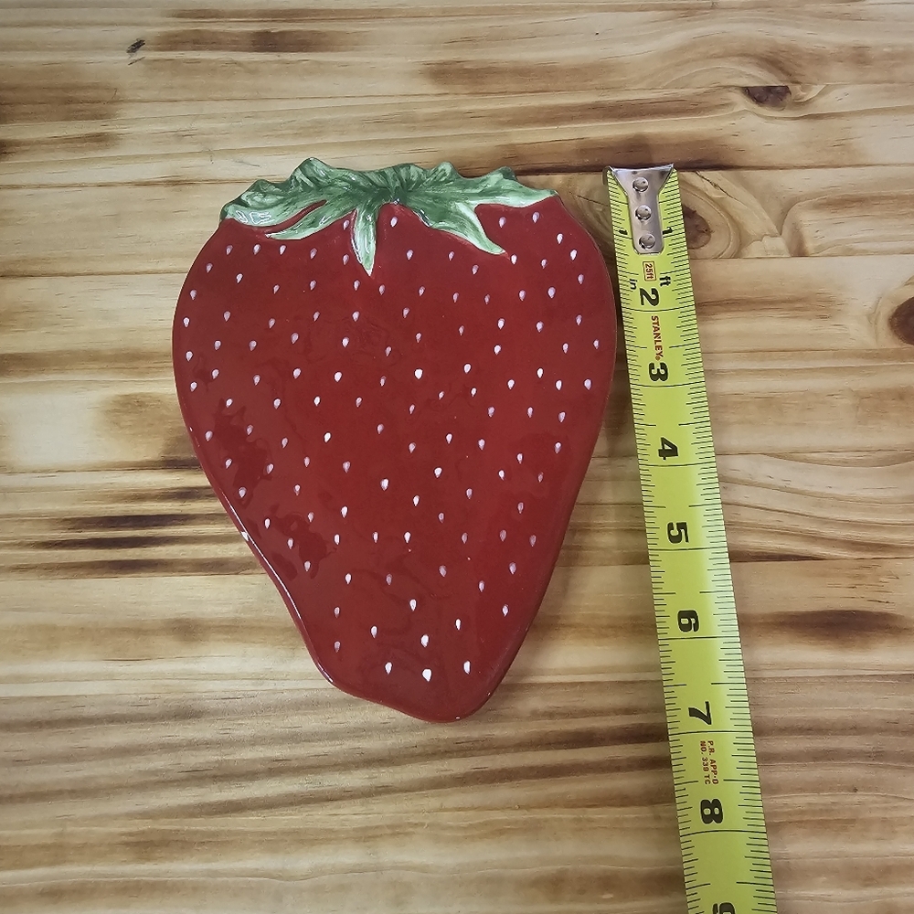 Sakura Strawberry Ceramic Spoon Rest